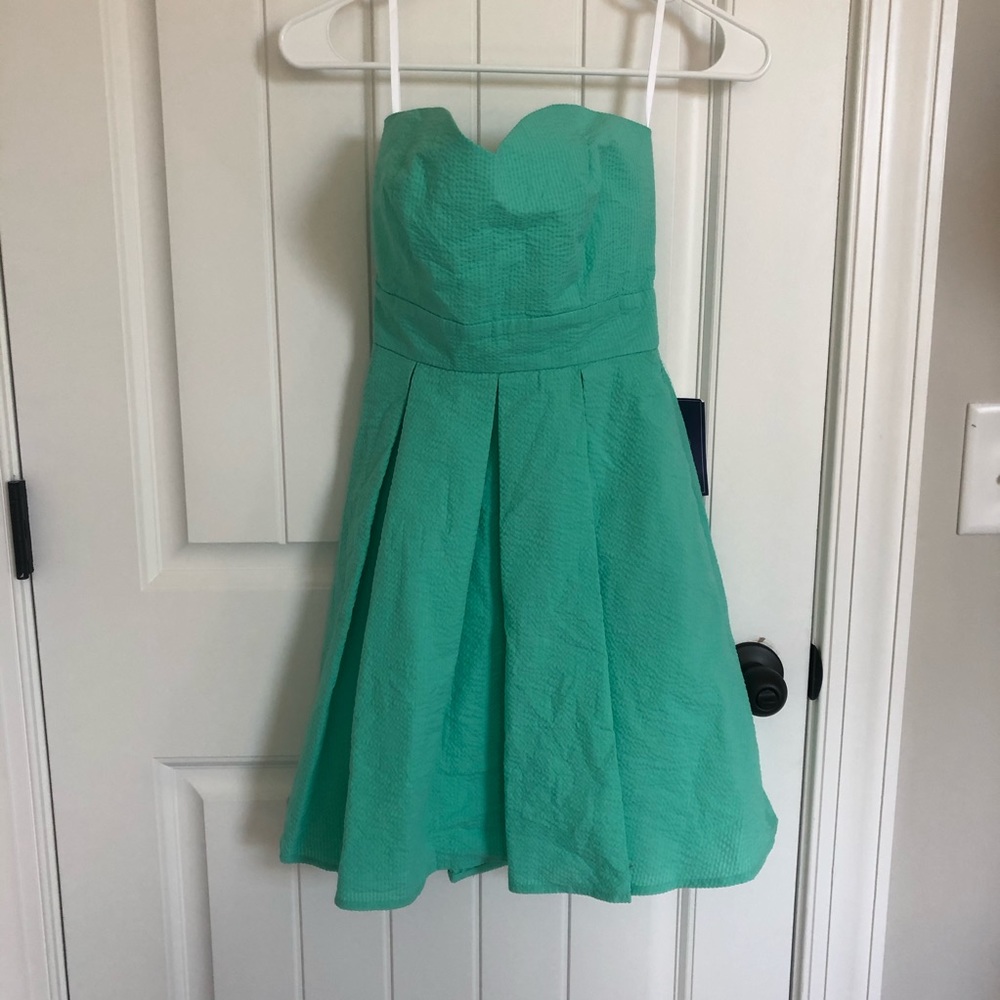 Sea foam green dress